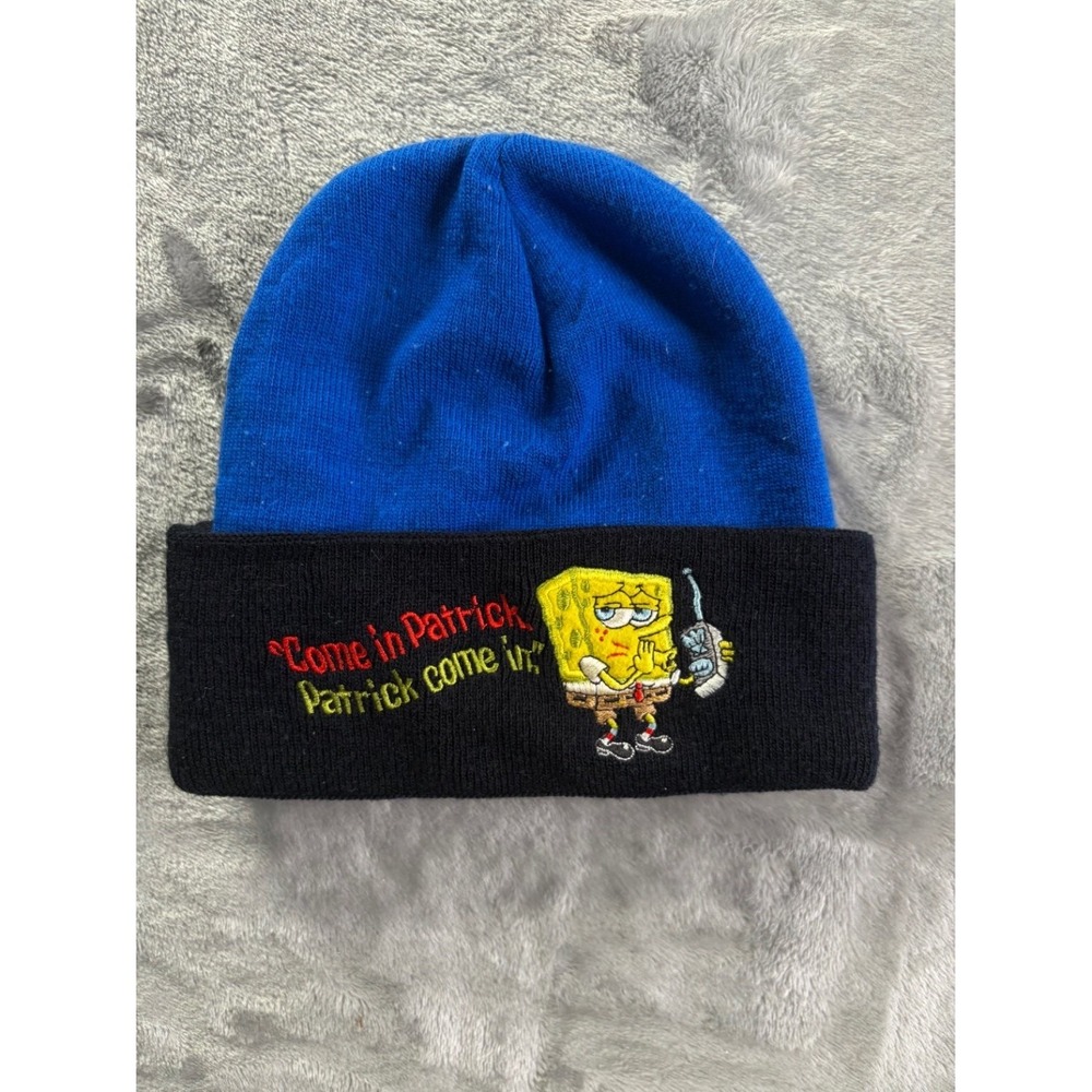 Nickelodeon Come in Patrick Beanie Men's One Size Blue Star Spongebob